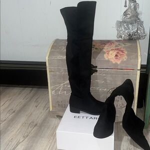 Chic Black Over the Knee Boots